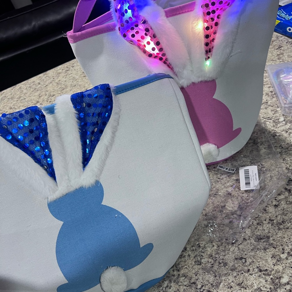 Easter bunny basket laity light